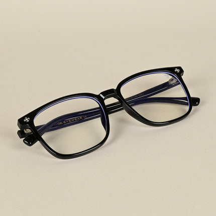 Voyage Air Black Square Eyeglasses for Men & Women - MG4695-C1