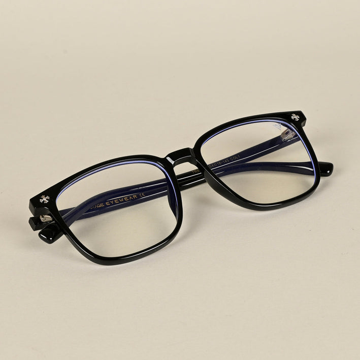 Voyage Air Black Square Eyeglasses for Men & Women - MG4695-C1