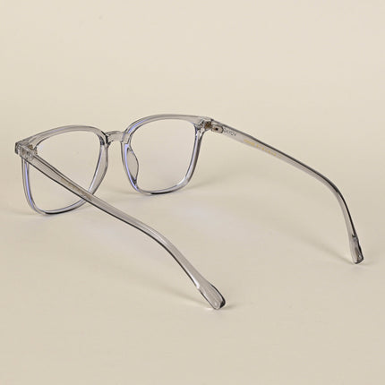 Voyage Air Transparent Grey Square Eyeglasses for Men & Women - MG4697-C4