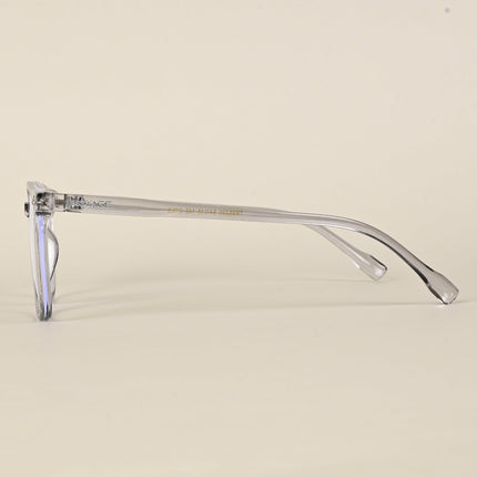 Voyage Air Transparent Grey Square Eyeglasses for Men & Women - MG4697-C4