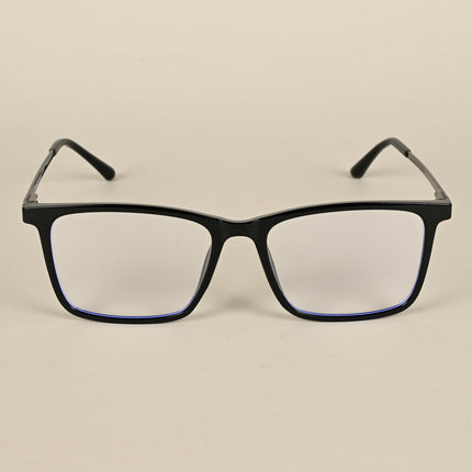Wayfarer Black Clip-On Polarized Sunglasses - PMG4665