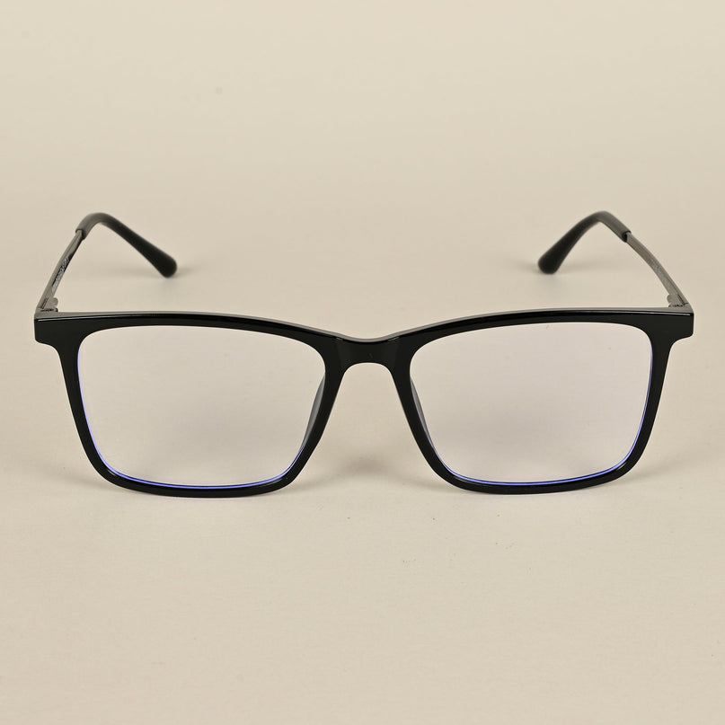 Wayfarer Black Clip-On Polarized Sunglasses - PMG4665