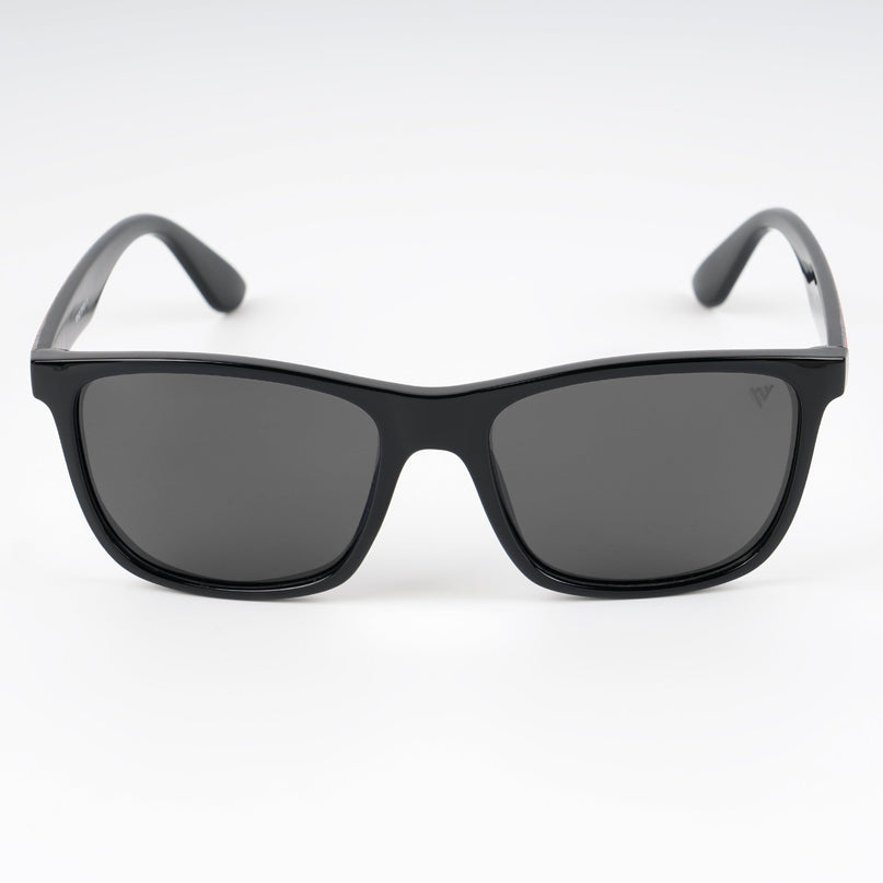 Square Polarized Sunglasses (Black Lens | Black Frame - PMG4812)