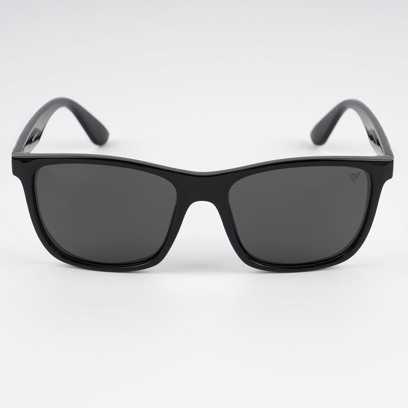 Square Polarized Sunglasses (Black Lens | Black Frame - PMG4813)
