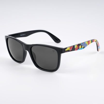 Square Polarized Sunglasses (Black Lens | Black Frame - PMG4813)