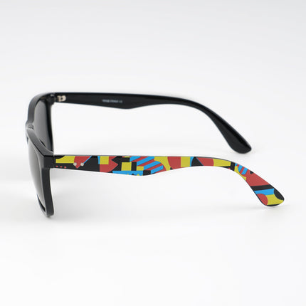 Square Polarized Sunglasses (Black Lens | Black Frame - PMG4813)