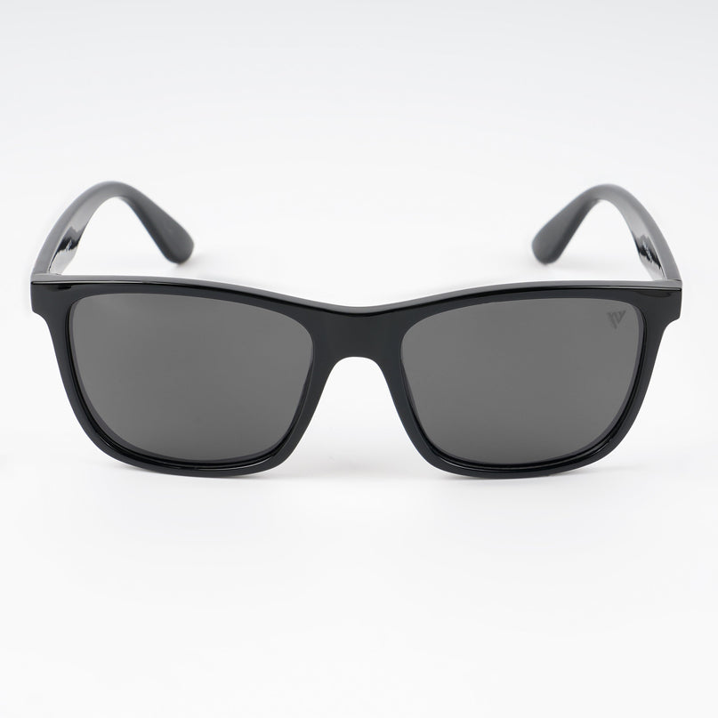 Square Polarized Sunglasses (Black Lens | Black Frame - PMG4815)
