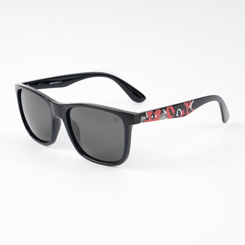 Square Polarized Sunglasses (Black Lens | Black Frame - PMG4815)