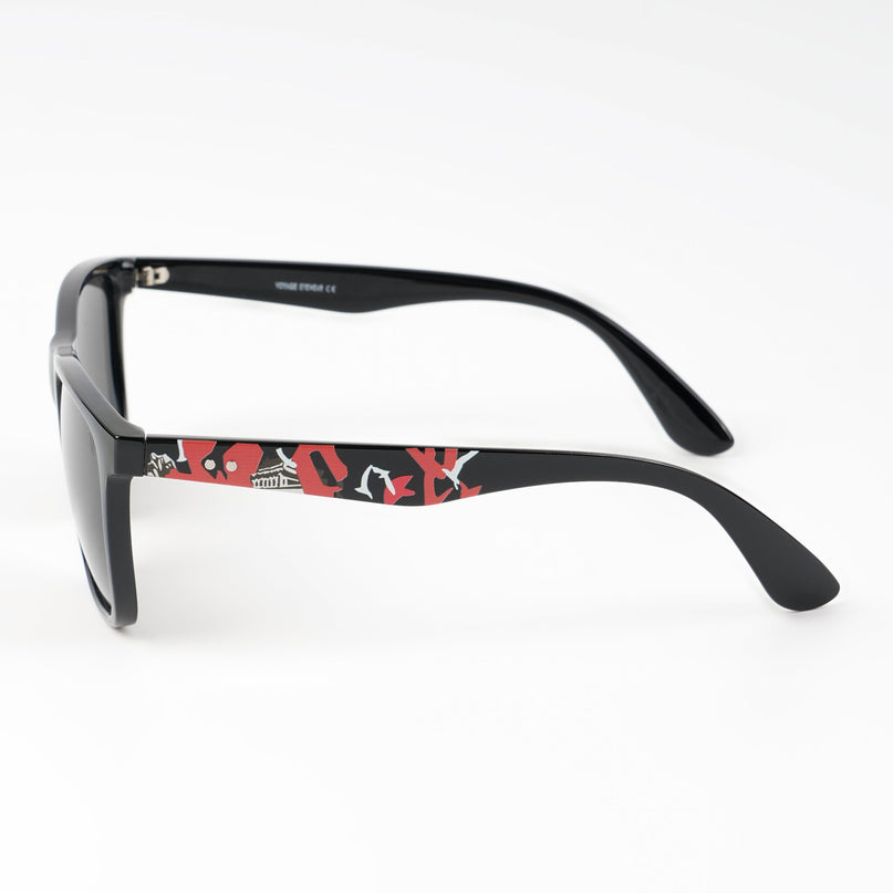 Square Polarized Sunglasses (Black Lens | Black Frame - PMG4815)