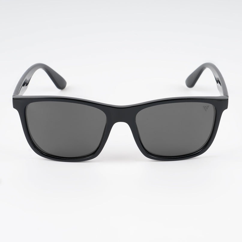 Square Polarized Sunglasses (Black Lens | Black Frame - PMG4816)