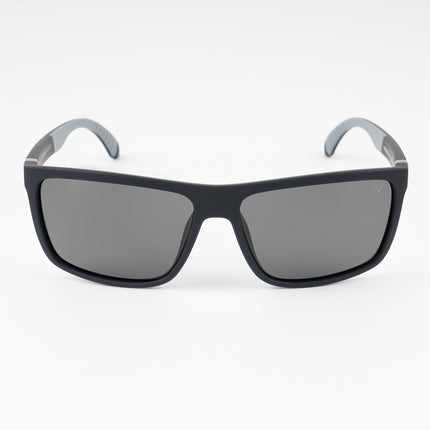 Dunk Matte Black Wayfarer Polarized Sunglasses | Black Lens - PMG5250