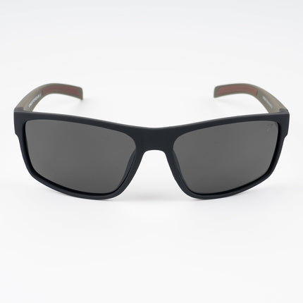 Dunk Matte Black Wayfarer Polarized Sunglasses | Black Lens - PMG5252