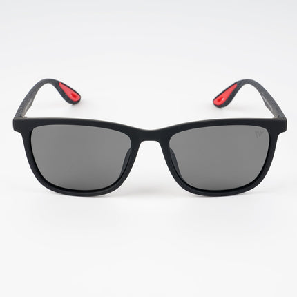 Dunk Matte Black Wayfarer Polarized Sunglasses | Black Lens - PMG5255