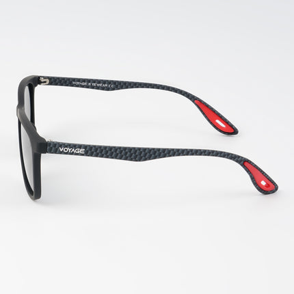 Dunk Matte Black Wayfarer Polarized Sunglasses | Black Lens - PMG5255