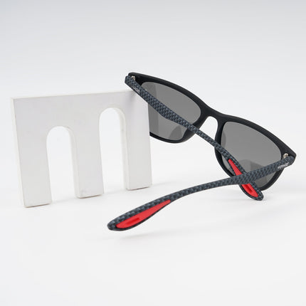 Dunk Matte Black Wayfarer Polarized Sunglasses | Black Lens - PMG5255