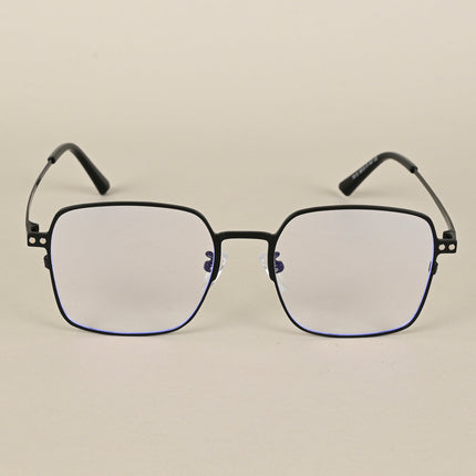 Black Square Clip-On Polarized Eyeglasses - PMG4655