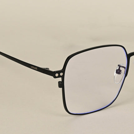 Black Square Clip-On Polarized Eyeglasses - PMG4655