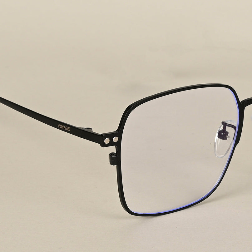 Black Square Clip-On Polarized Eyeglasses - PMG4655