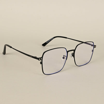 Black Square Clip-On Polarized Eyeglasses - PMG4655
