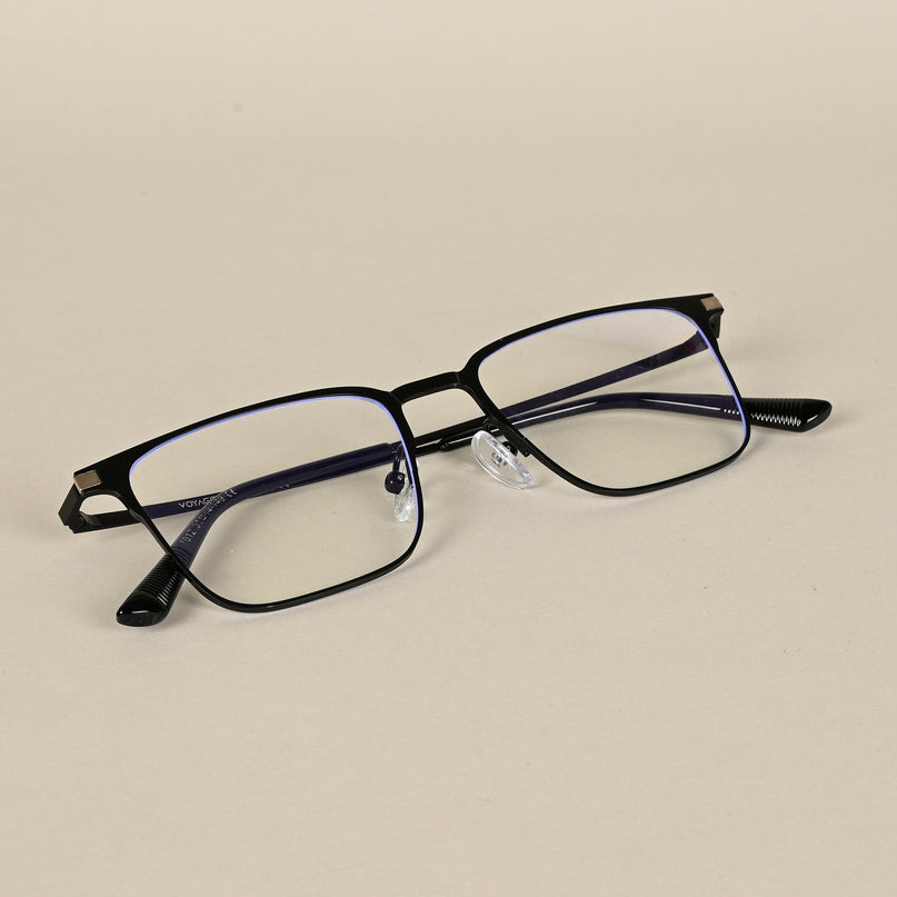 Black Square Clip-On Polarized Sunglasses - PMG4654