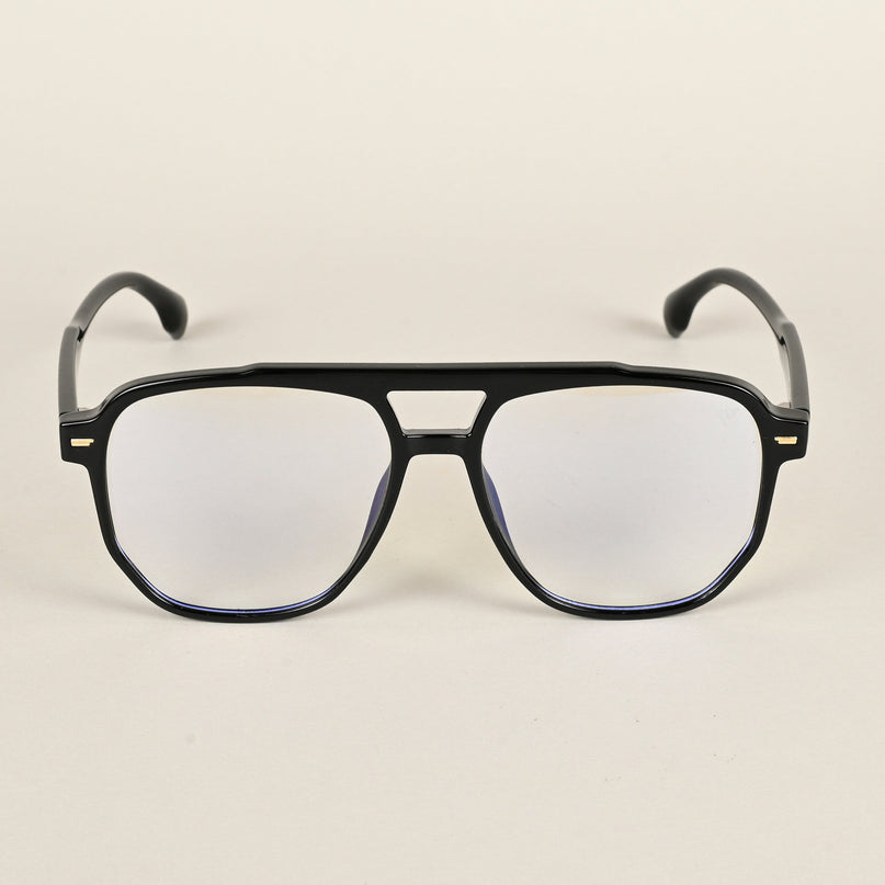 Voyage Maverick Shine Black Wayfarer Eyeglasses for Men & Women - MG4713-C1