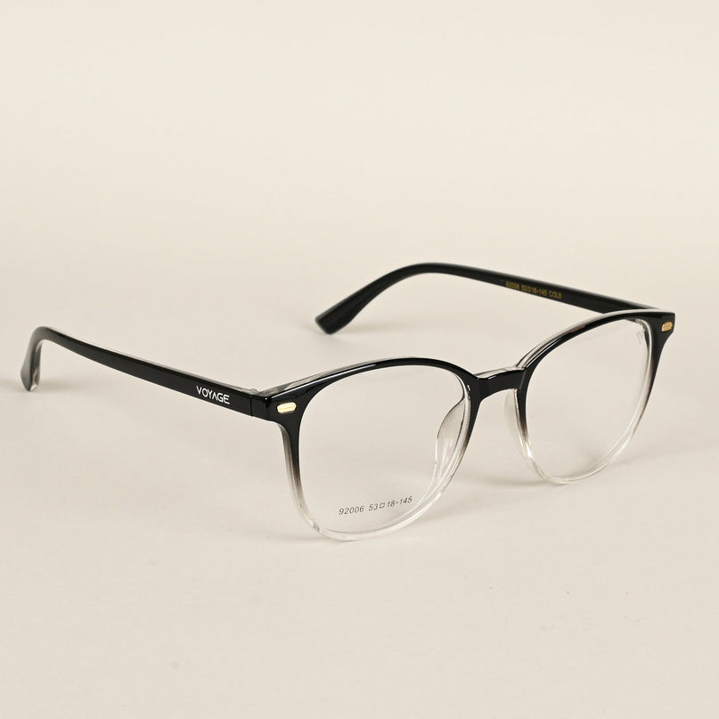 Voyage Black & Clear Square Eyeglasses for Men & Women - MG4725-C4