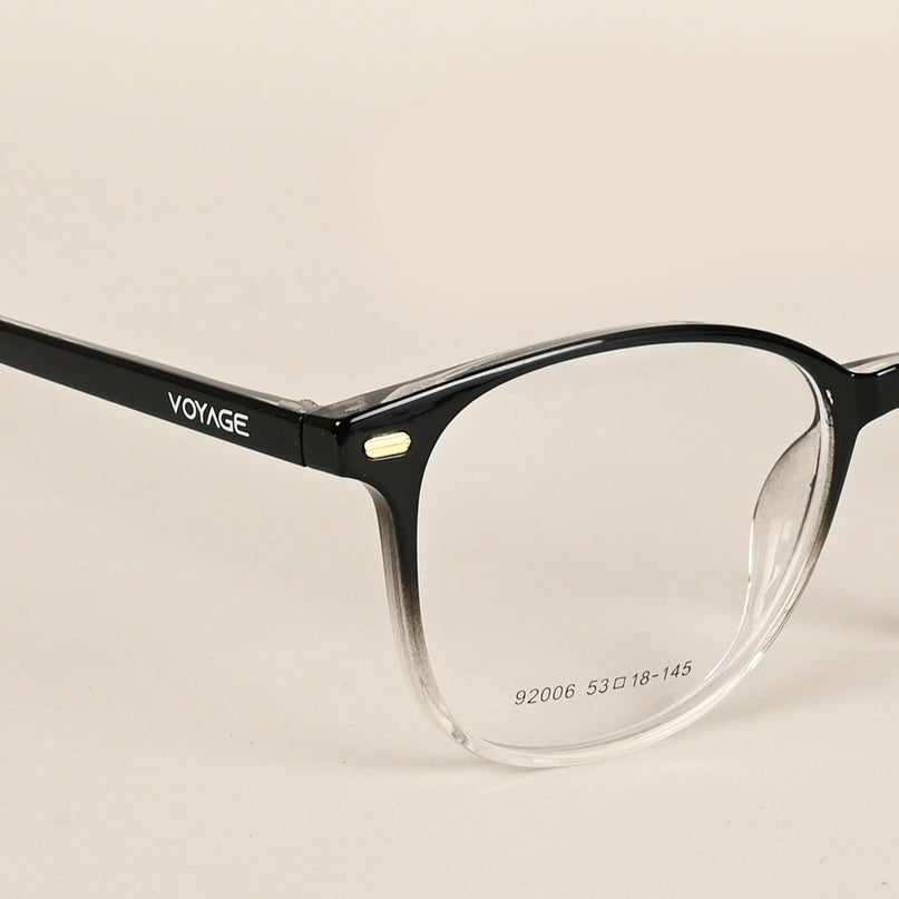 Voyage Black & Clear Square Eyeglasses for Men & Women - MG4725-C4
