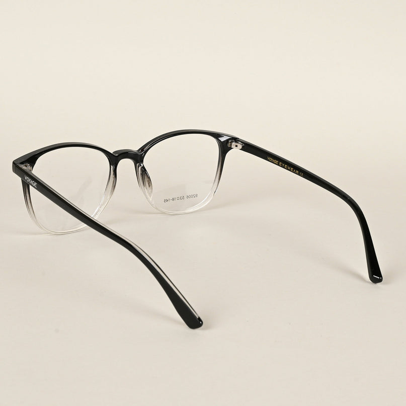 Voyage Black & Clear Square Eyeglasses for Men & Women - MG4725-C4