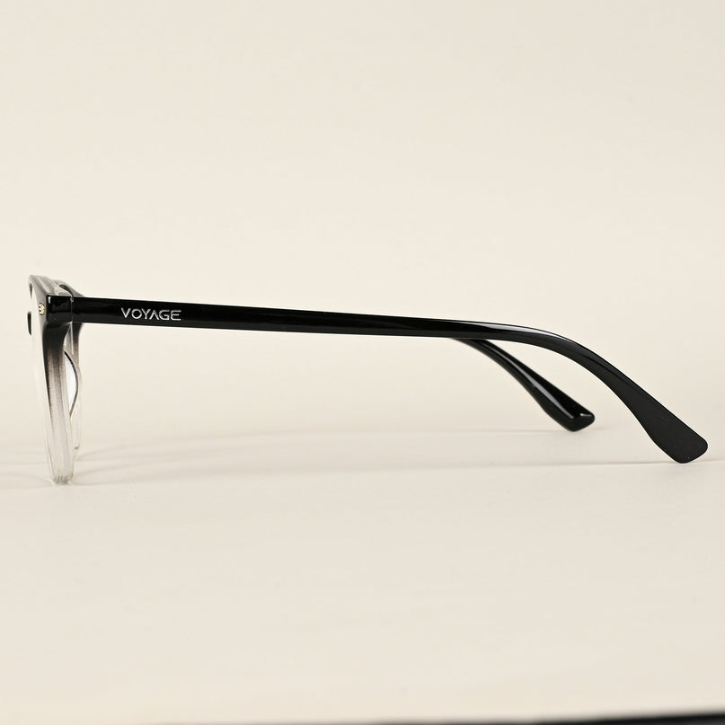 Voyage Black & Clear Square Eyeglasses for Men & Women - MG4725-C4