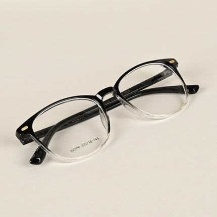 Voyage Black & Clear Square Eyeglasses for Men & Women - MG4725-C4