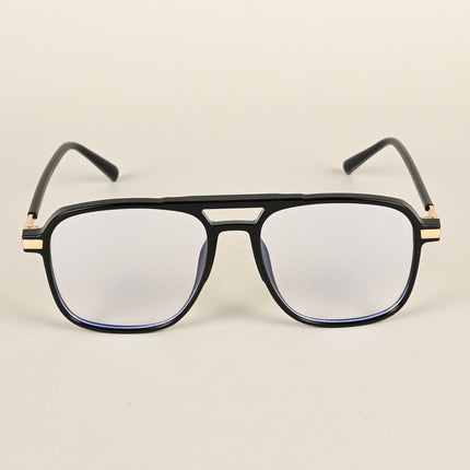 Voyage Maverick Shine Black Wayfarer Eyeglasses for Men & Women - MG4706-C1