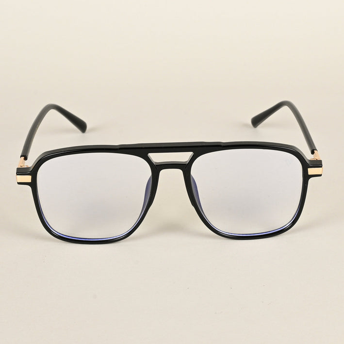 Voyage Maverick Shine Black Wayfarer Eyeglasses for Men & Women - MG4706-C1