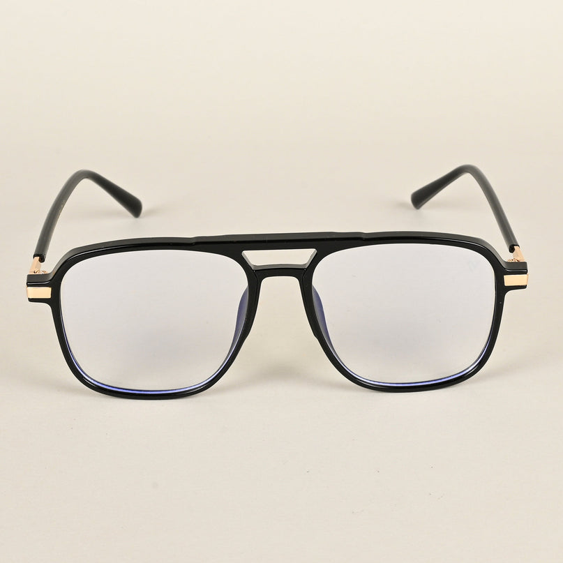 Voyage Maverick Shine Black Wayfarer Eyeglasses for Men & Women - MG4706-C1