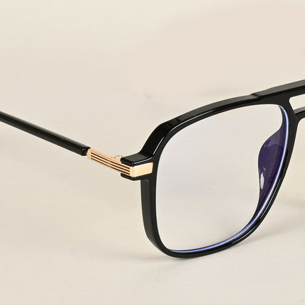 Voyage Maverick Shine Black Wayfarer Eyeglasses for Men & Women - MG4706-C1