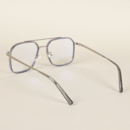 Voyage Maverick Silver Wayfarer Eyeglasses for Men & Women - MG4720-C5