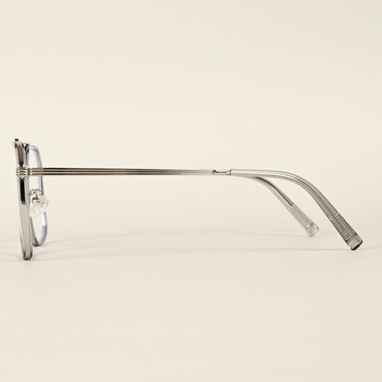Voyage Maverick Silver Wayfarer Eyeglasses for Men & Women - MG4720-C5