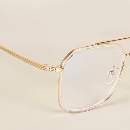 Voyage Maverick Golden Wayfarer Eyeglasses for Men & Women - MG4719-C4