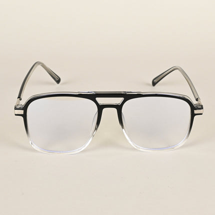 Voyage Maverick Black & Clear Wayfarer Eyeglasses for Men & Women - MG4711-C3