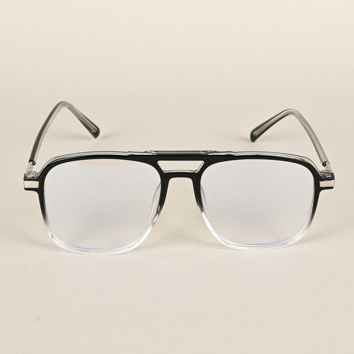 Voyage Maverick Black & Clear Wayfarer Eyeglasses for Men & Women - MG4711-C3
