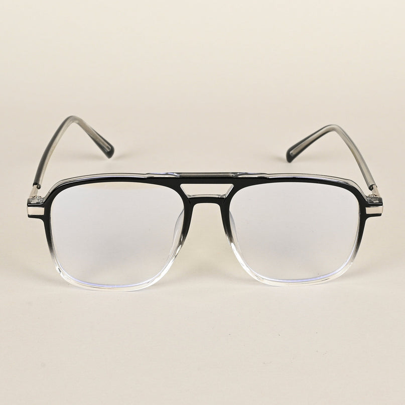 Voyage Maverick Black & Clear Wayfarer Eyeglasses for Men & Women - MG4711-C3