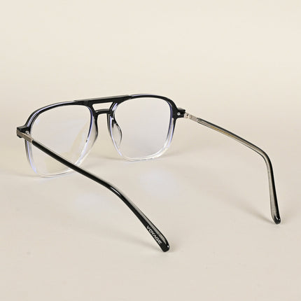 Voyage Maverick Black & Clear Wayfarer Eyeglasses for Men & Women - MG4711-C3