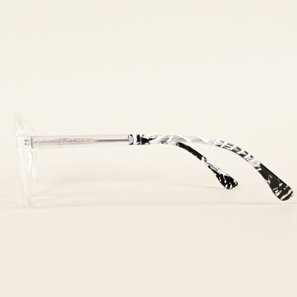 Voyage Maverick Transparent & Black Wayfarer Eyeglasses for Men & Women - MG4802-C3