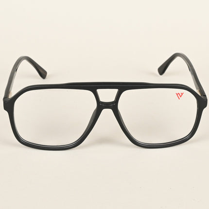 Voyage Maverick Matt Black Wayfarer Eyeglasses for Men & Women - MG4801-C2