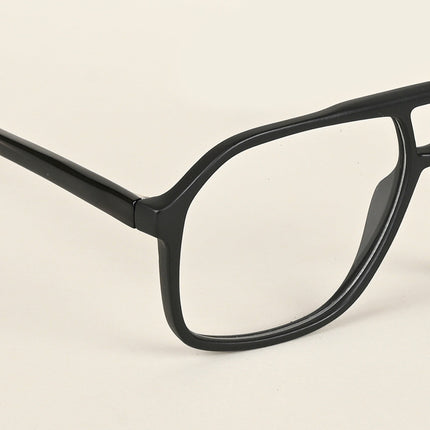 Voyage Maverick Matt Black Wayfarer Eyeglasses for Men & Women - MG4801-C2