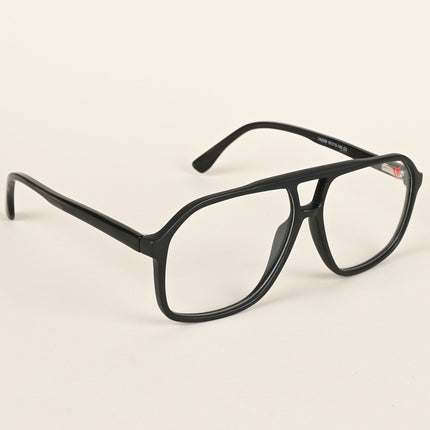 Voyage Maverick Matt Black Wayfarer Eyeglasses for Men & Women - MG4801-C2