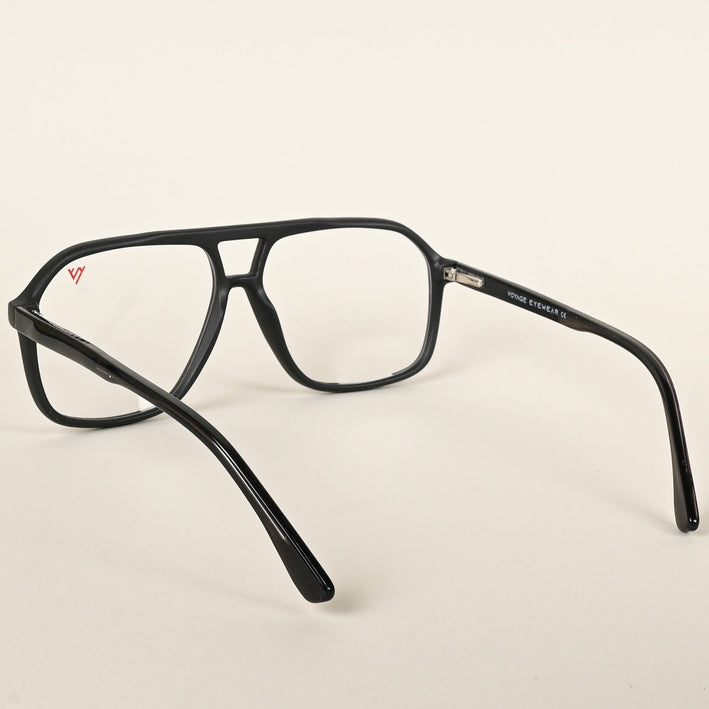 Voyage Maverick Matt Black Wayfarer Eyeglasses for Men & Women - MG4801-C2