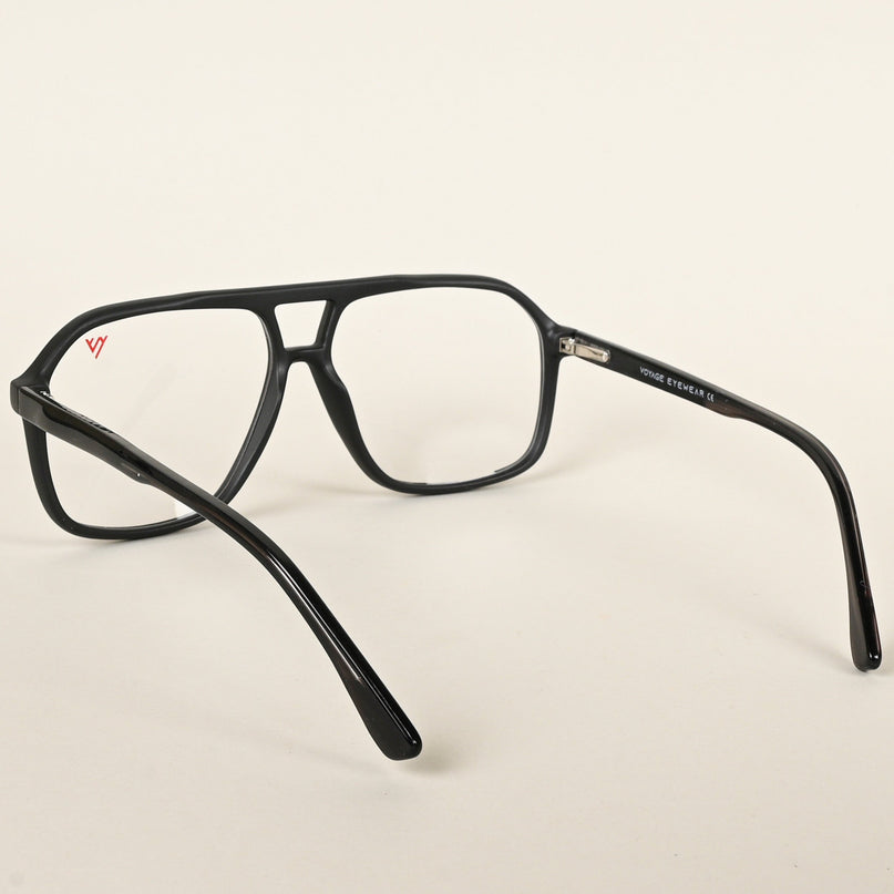 Voyage Maverick Matt Black Wayfarer Eyeglasses for Men & Women - MG4801-C2