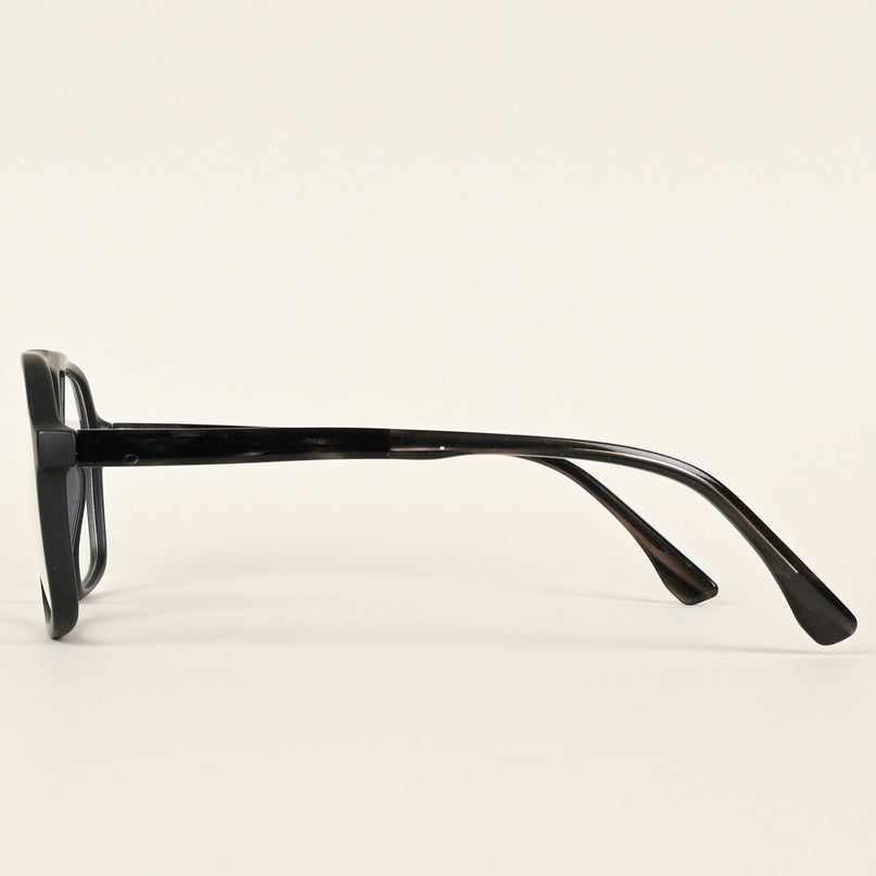 Voyage Maverick Matt Black Wayfarer Eyeglasses for Men & Women - MG4801-C2