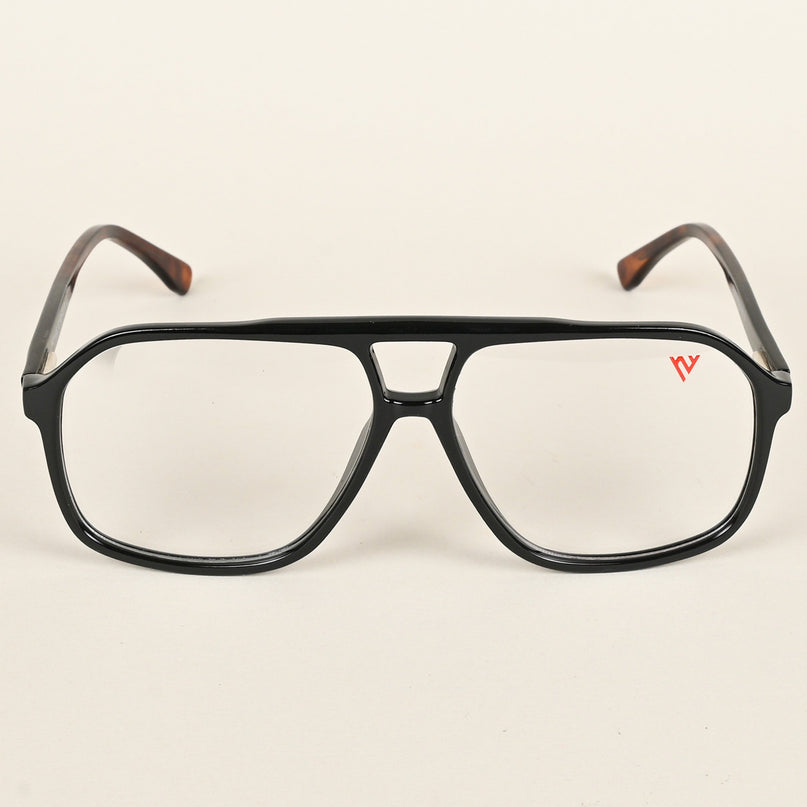Voyage Maverick Shine Black Wayfarer Eyeglasses for Men & Women - MG4800-C1