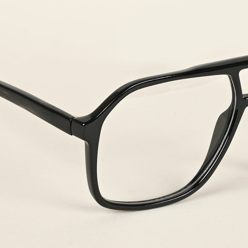 Voyage Maverick Shine Black Wayfarer Eyeglasses for Men & Women - MG4800-C1